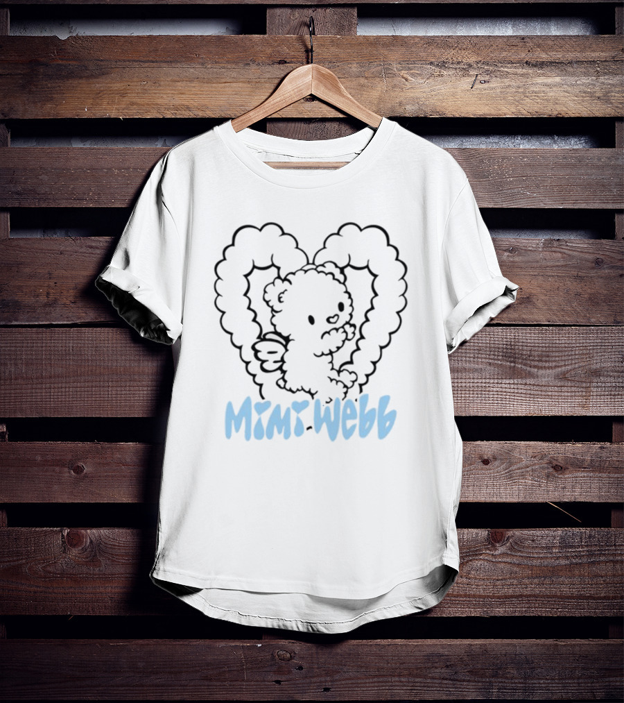 Mimi Webb Teddy Bear Heart Wings T-Shirt