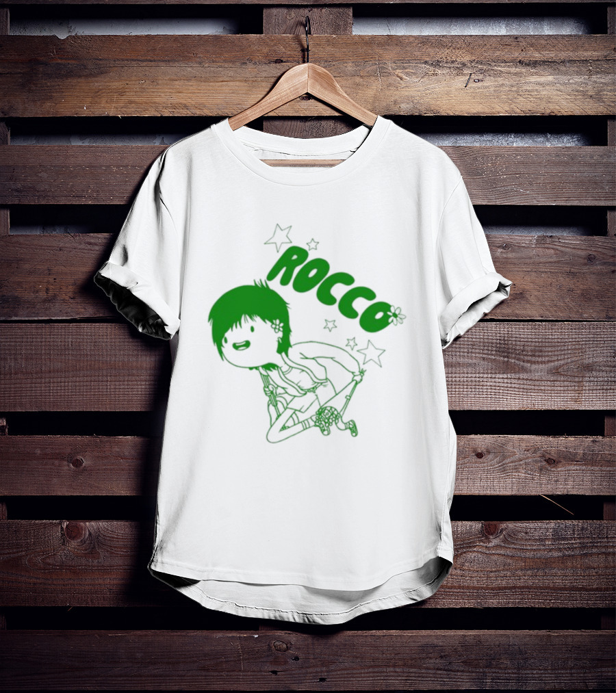 Rocco Animated Green Glow Character T-Shirt