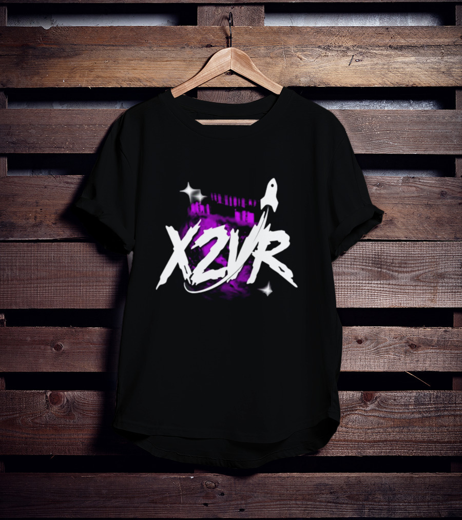 X2vr Black Purple Rocket Colosseum T-Shirt
