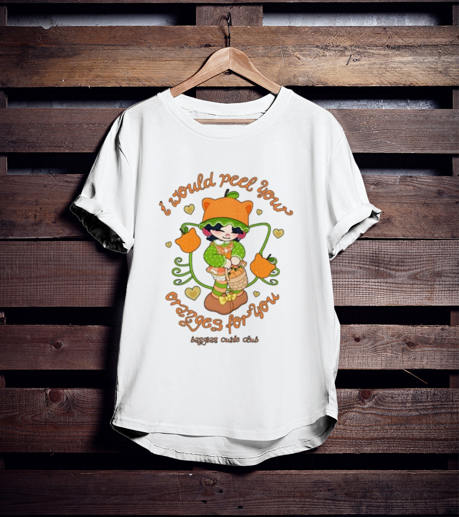 I Would Peel You Oranges For You Cute Kid Orange Hat Bangtan Cutie Club T-Shirt