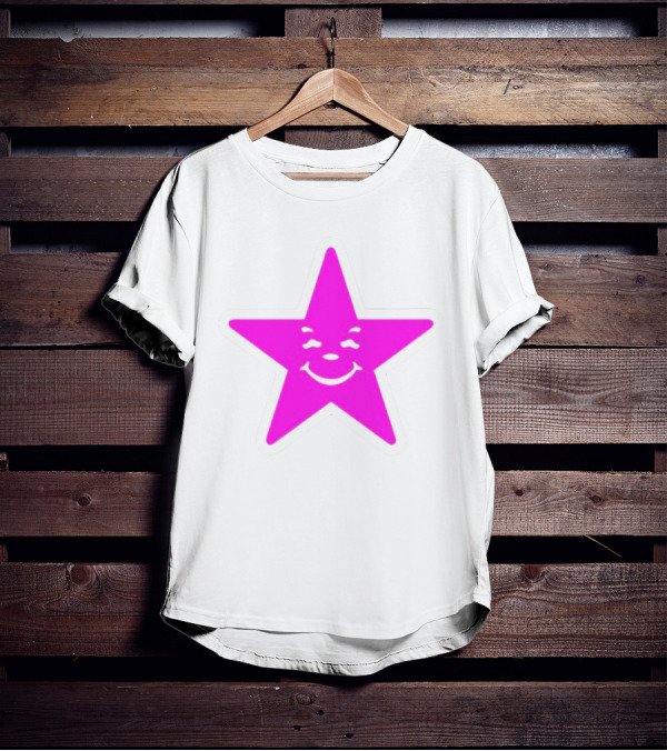 Austin Babbitt Asspizza Smiling Star Pink T-Shirt