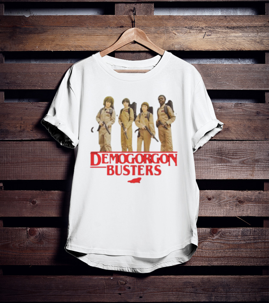 Myles Garrett Featuring Stranger Things Demogorgon Busters Ghostbusters Crossover T-Shirt