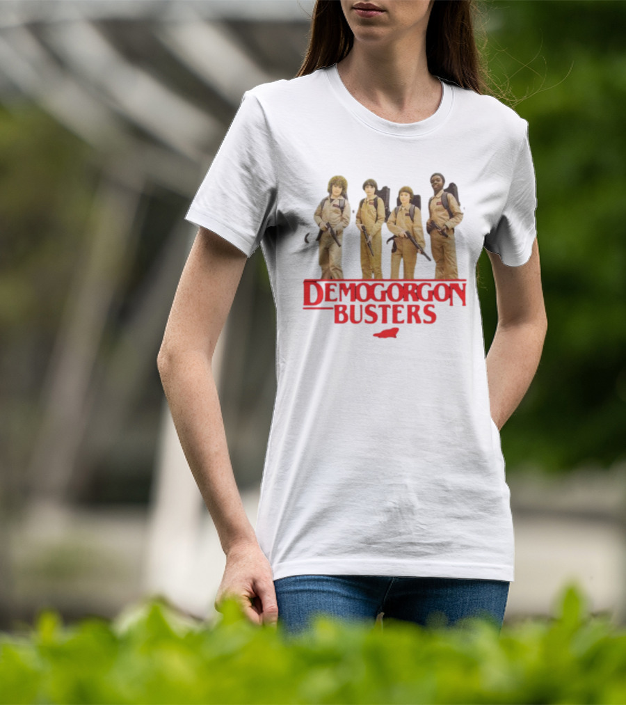 Myles Garrett Featuring Stranger Things Demogorgon Busters Ghostbusters Crossover T-Shirt
