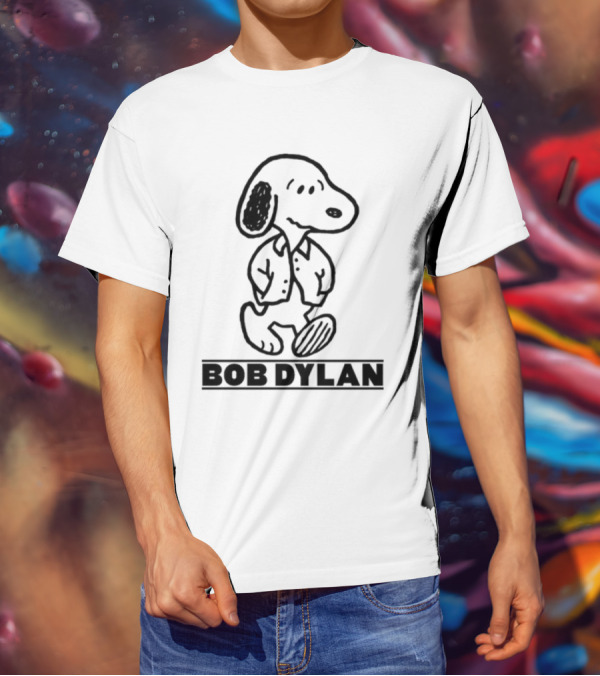 Stereospectralprints Bob Dylan Snoopy Peanuts Character T-Shirt