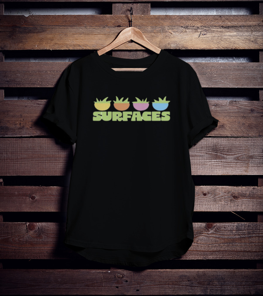 Surfaces Colorful Plant Icons T-Shirt
