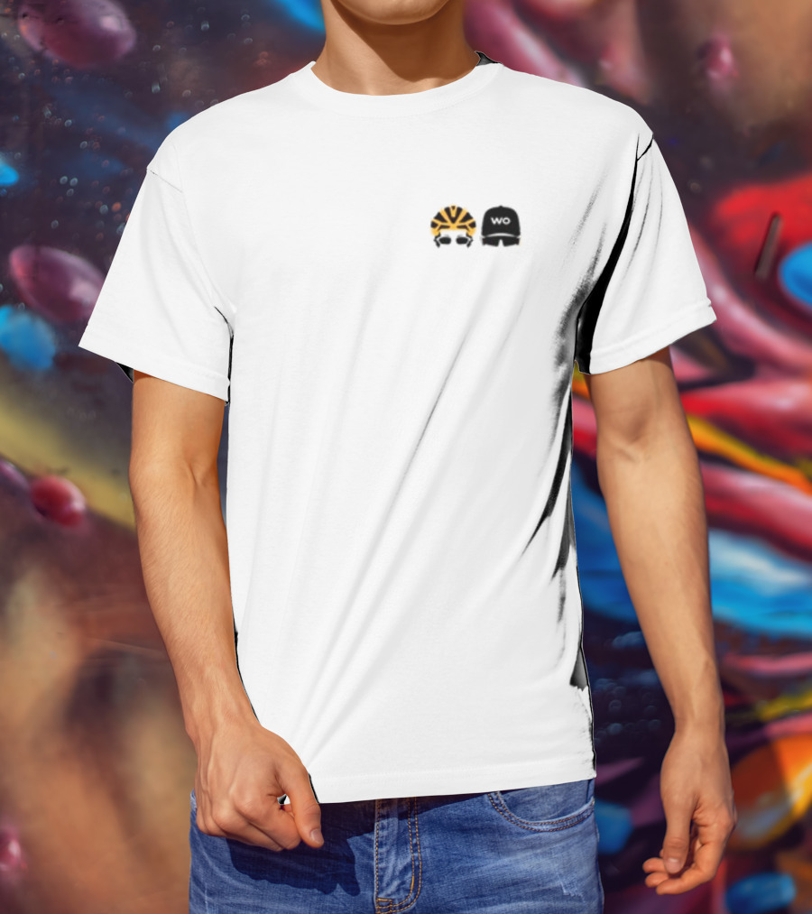 Watts Occurring Yellow Helmet WO Cap Cycling T-Shirt