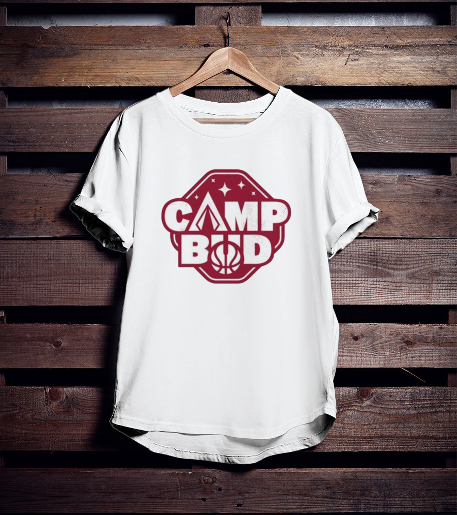 CAMP BUD Basketball Tent And Stars T-Shirt
