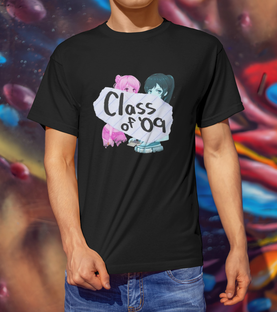 Class Of '09 Elsie Lovelock Color Girl Anime Style Duo T-Shirt