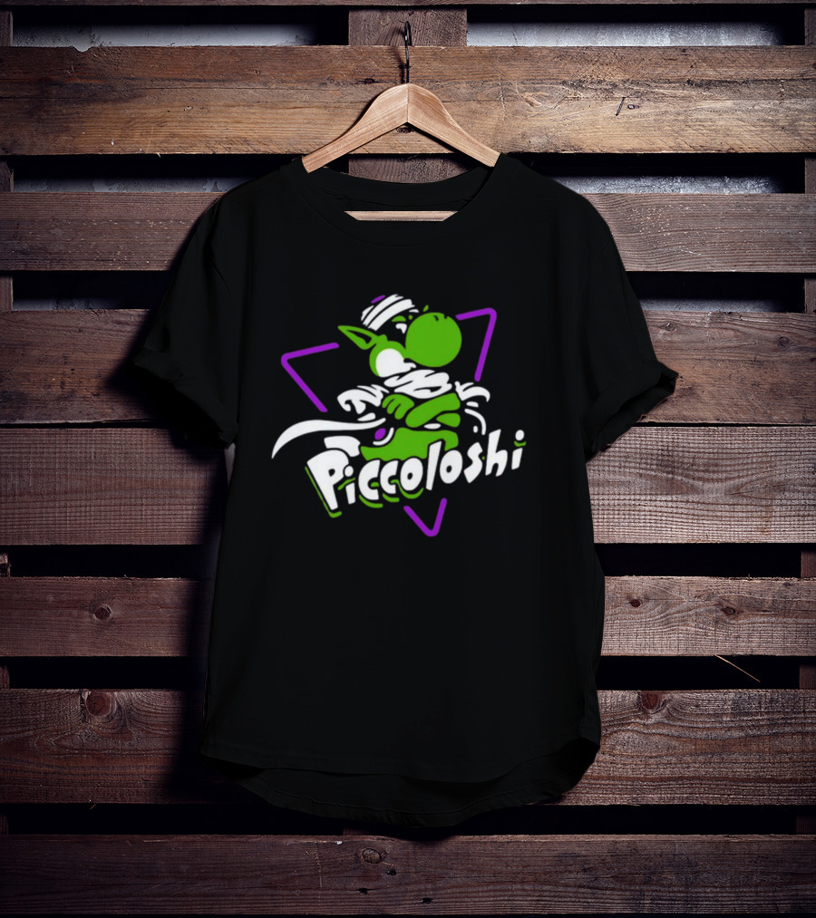 Piccoloshi 2.0 Sharkrobot Yoshi Dragonball Z Fusion Character T-Shirt