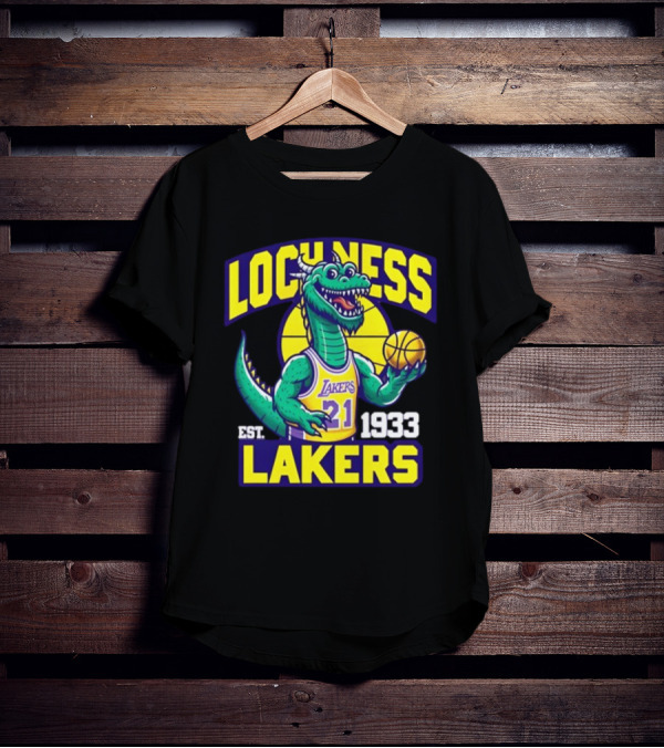Loch Ness Lakers Basketball Dinosaur Est 1933 T-Shirt