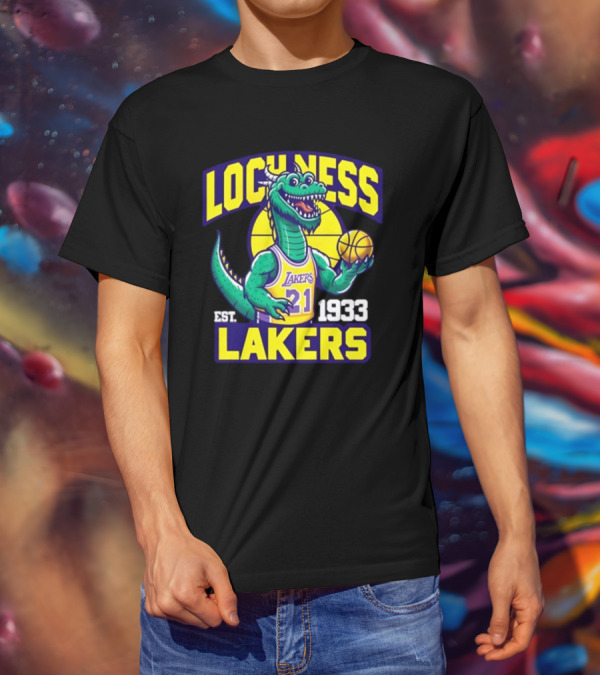 Loch Ness Lakers Basketball Dinosaur Est 1933 T-Shirt