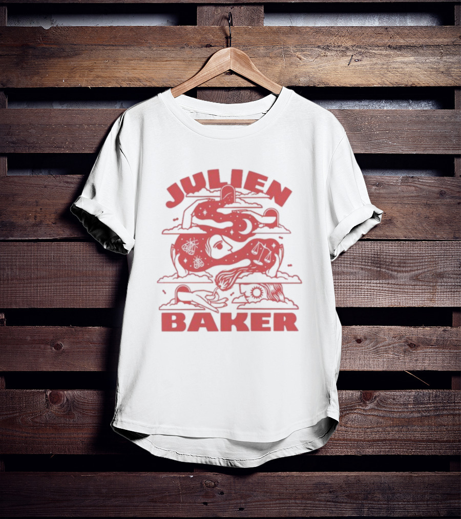 Julien Baker Surreal Cosmic Red T-Shirt