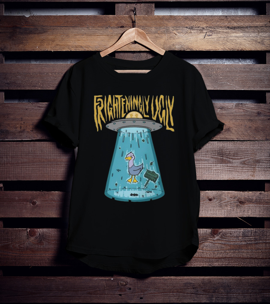 Foyesade Oluokun Frighteningly Ugly UFO Chicken Abduction T-Shirt