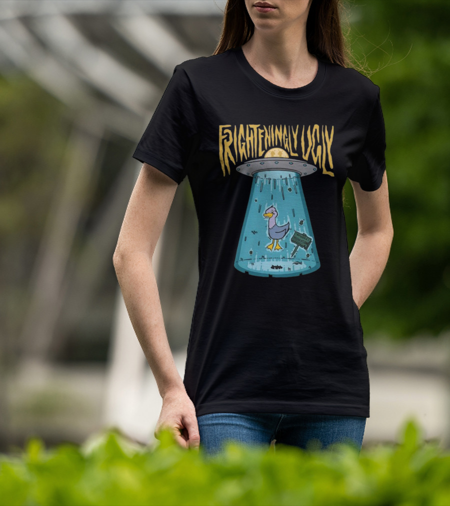 Foyesade Oluokun Frighteningly Ugly UFO Chicken Abduction T-Shirt