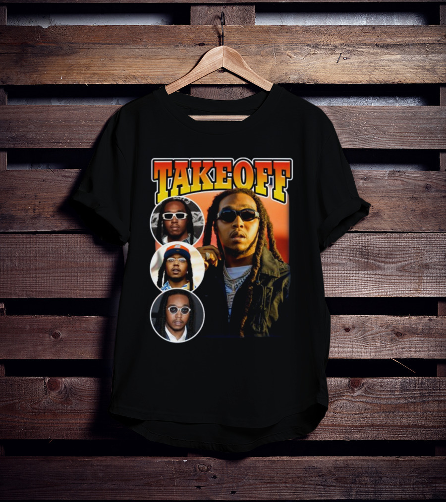 Takeoff Migos Rapper Tribute Collage T-Shirt