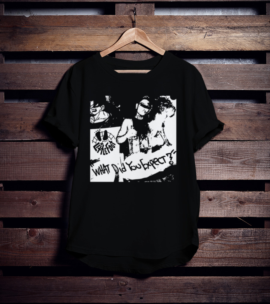 Little Foot What Did You Expect Comic Style Monochrome T-Shirt