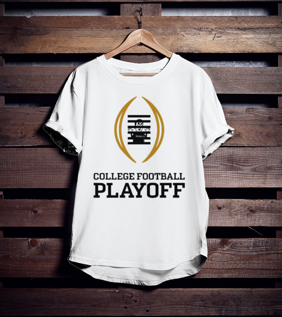 Prison College Football Playoff Behind Bars Concept T-Shirt