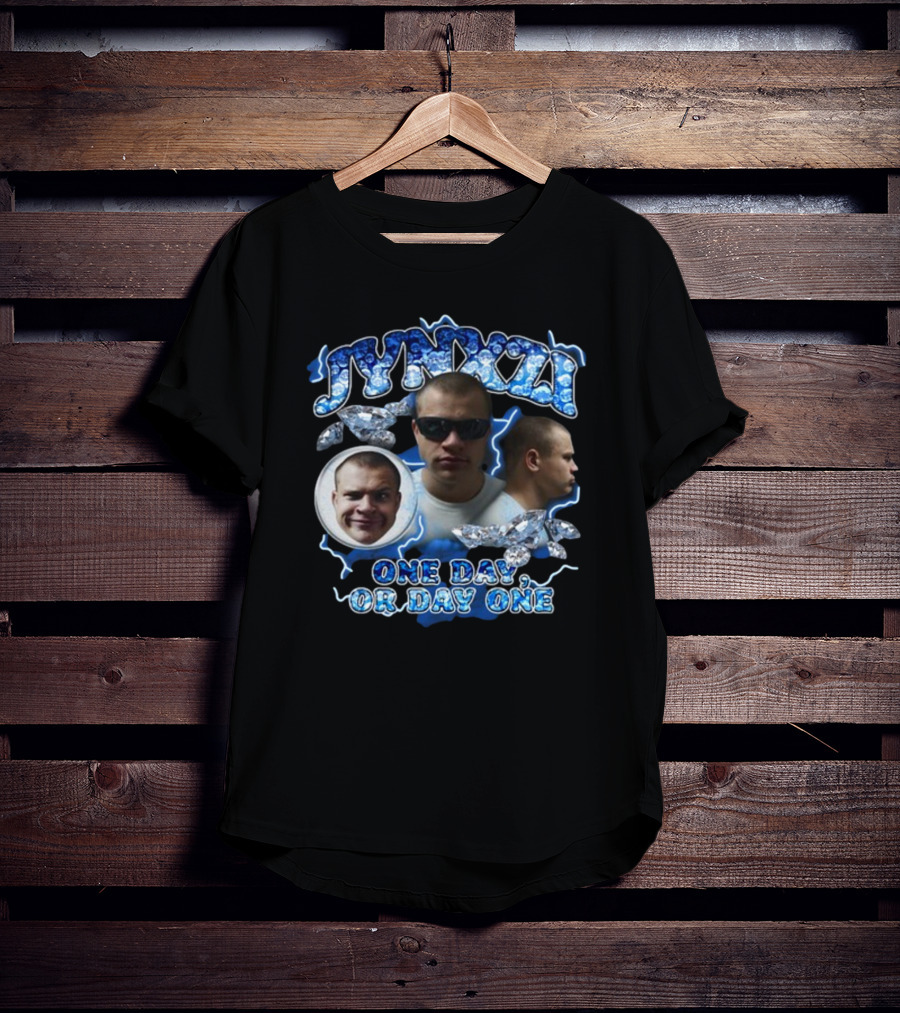 Jynxzi One Day Or Day One Blue Lightning Diamond T-Shirt