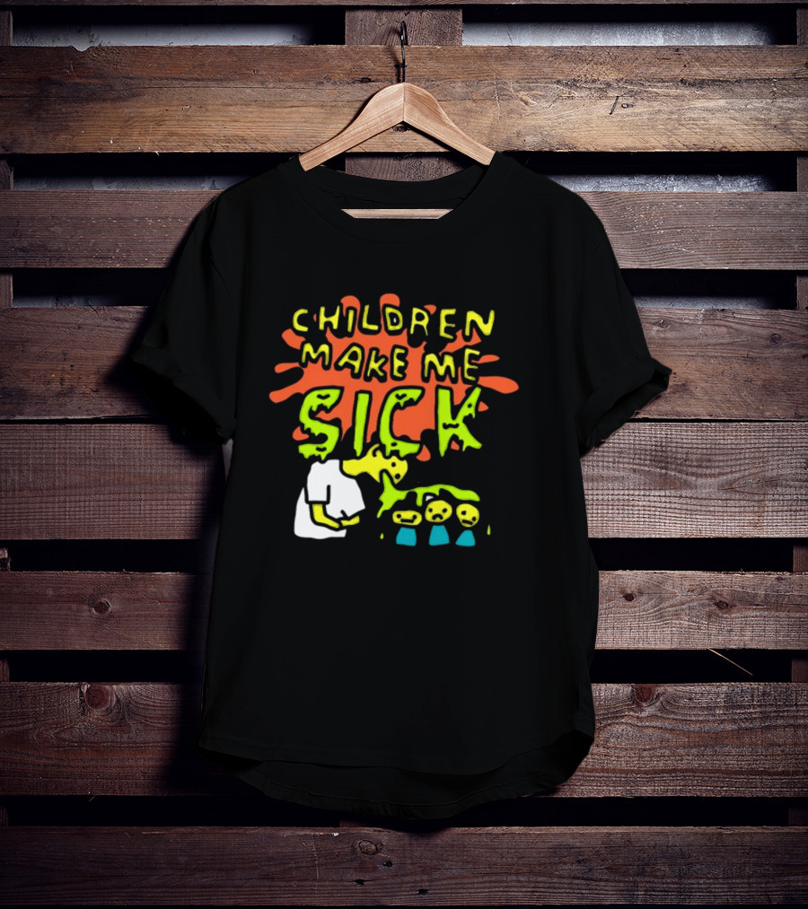 CHILDREN MAKE ME SICK Comic T-Shirt