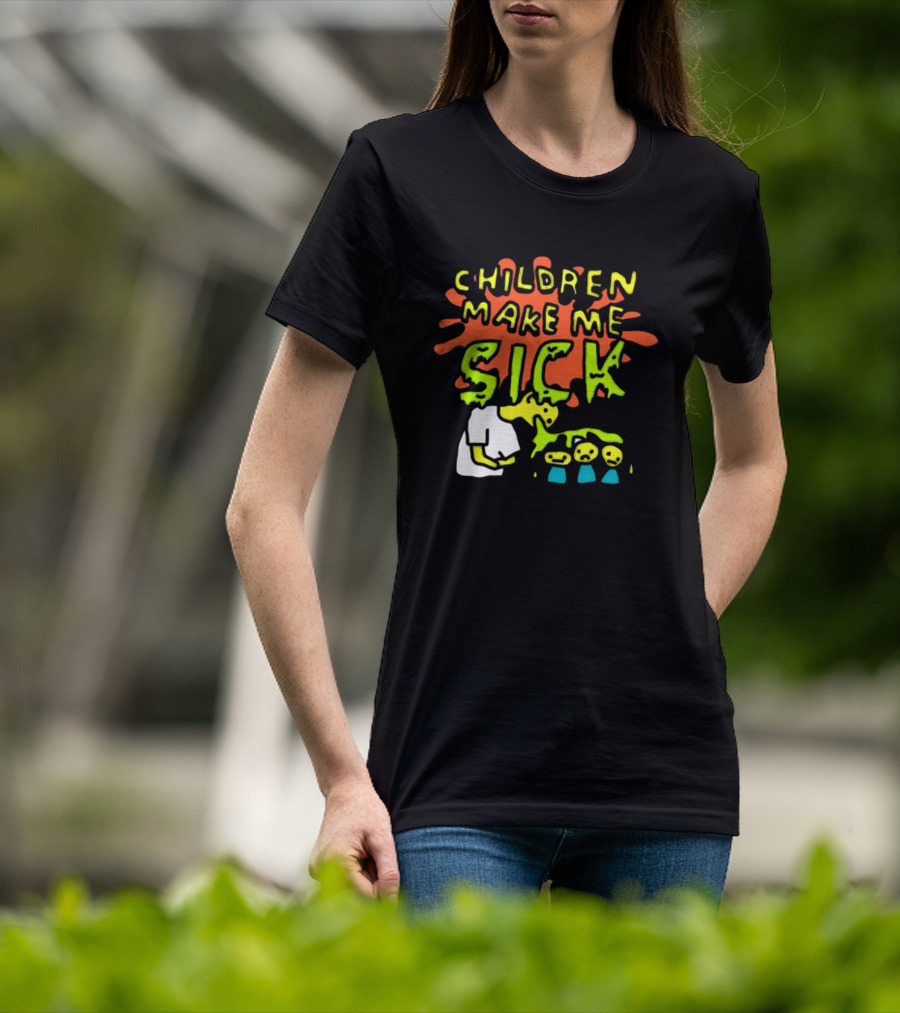 CHILDREN MAKE ME SICK Comic T-Shirt