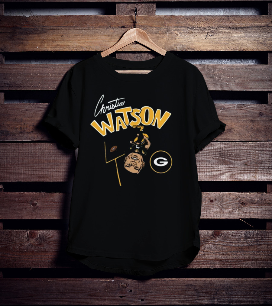 Christian Watson Football Touchdown Celebration Green Bay Pack T-Shirt