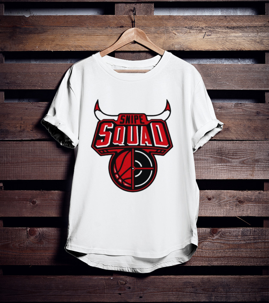 Snipe Squad Bulls Basketball Target T-Shirt