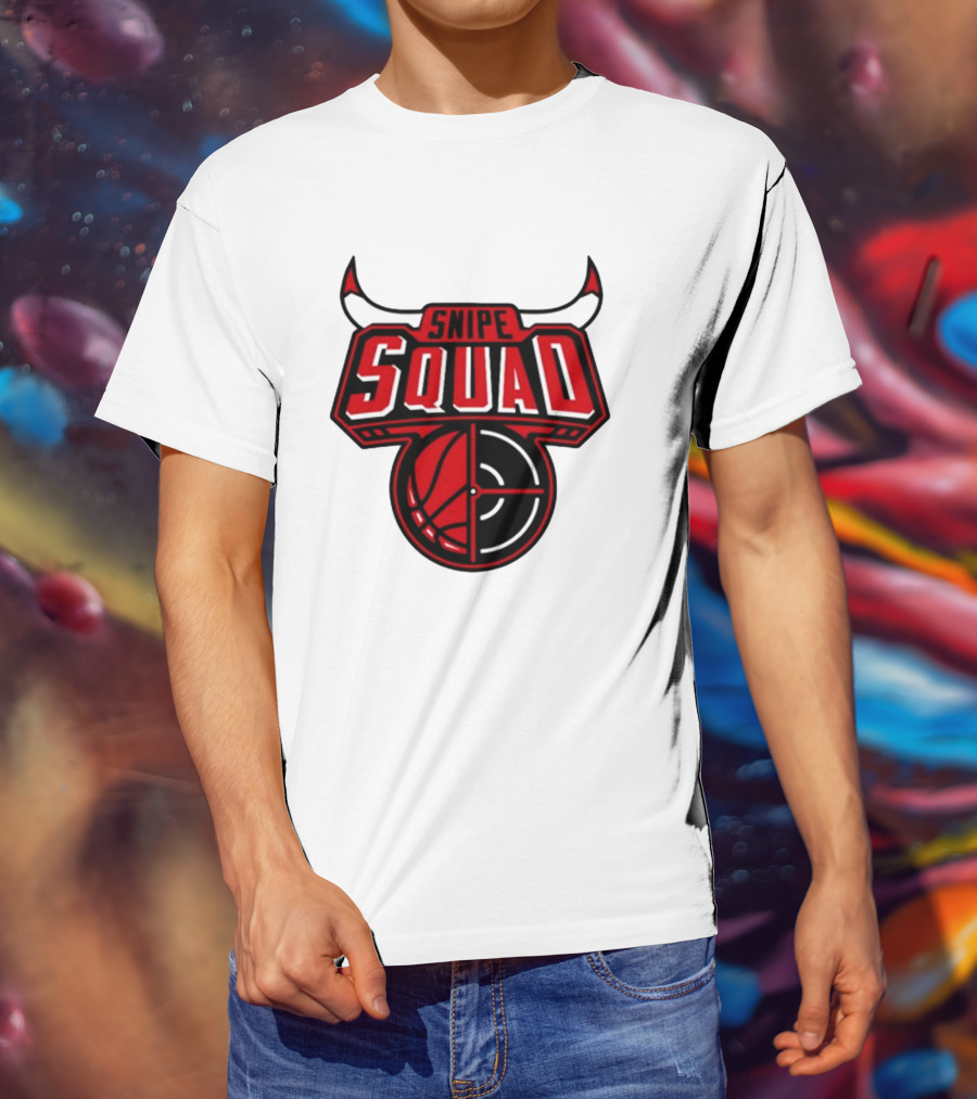 Snipe Squad Bulls Basketball Target T-Shirt