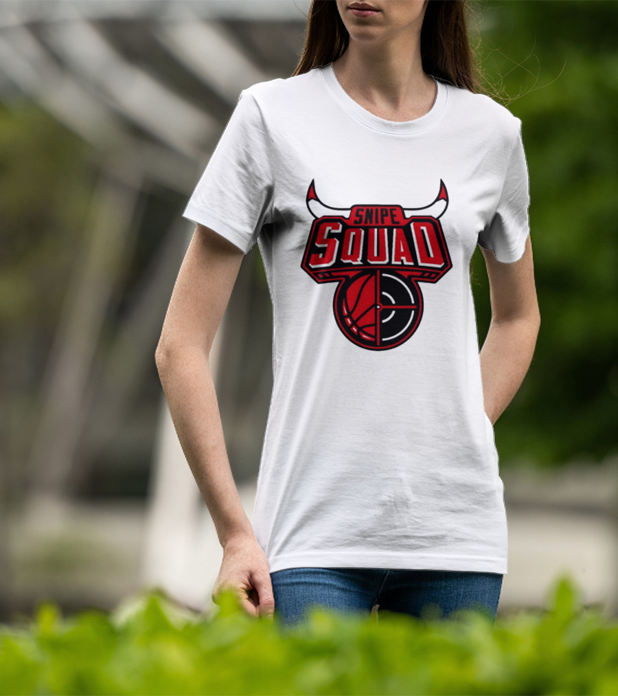 Snipe Squad Bulls Basketball Target T-Shirt