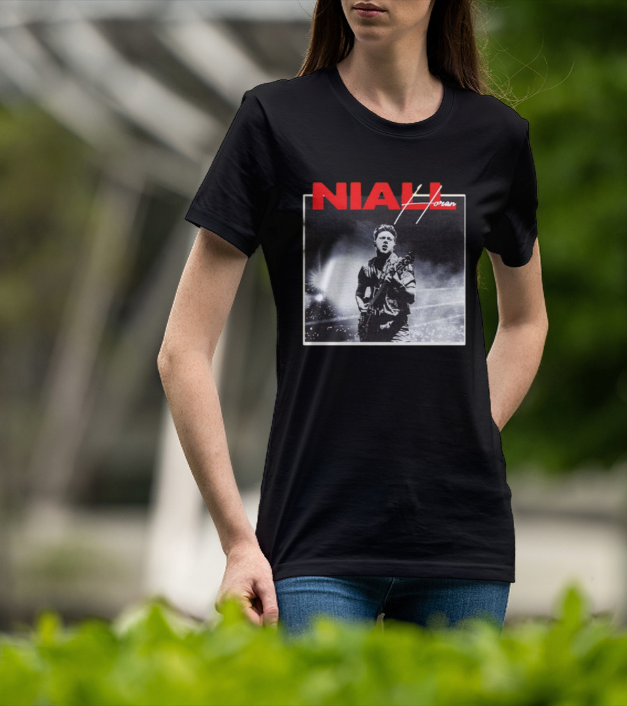 Niall Horan Black And White Concert Performance T-Shirt