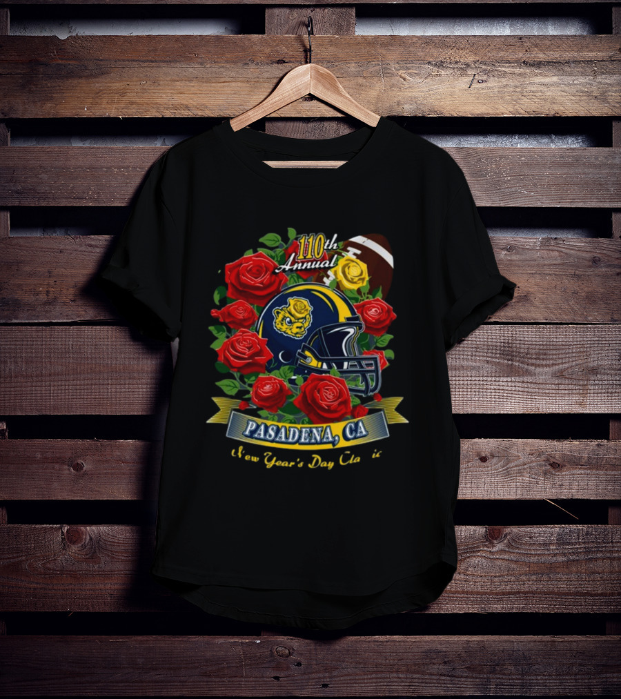 110th Annual Pasadena CA New Year's Day Football Roses T-Shirt