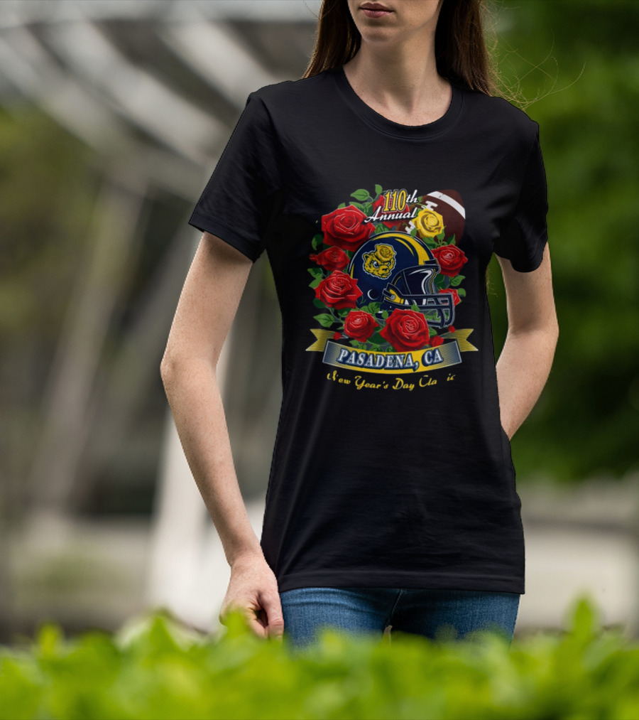 110th Annual Pasadena CA New Year's Day Football Roses T-Shirt