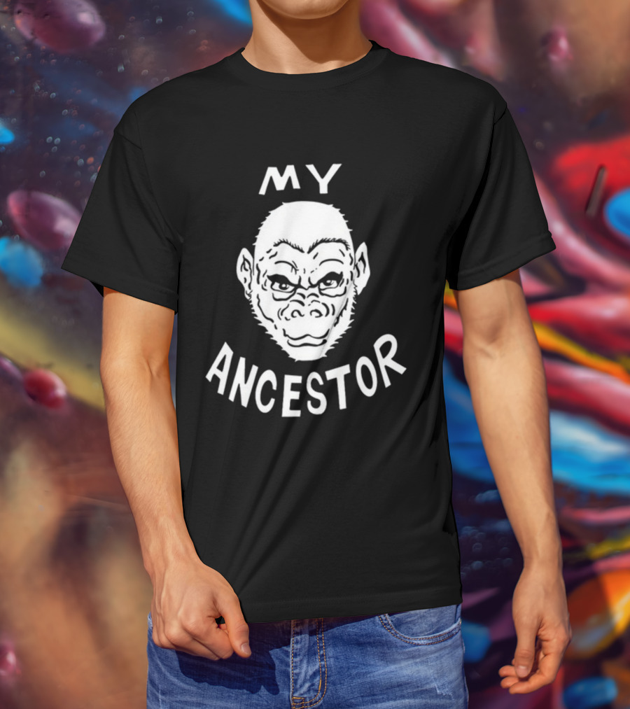 Blaise Ulysse Bernard Collins II My Ancestor Ape Face T-Shirt
