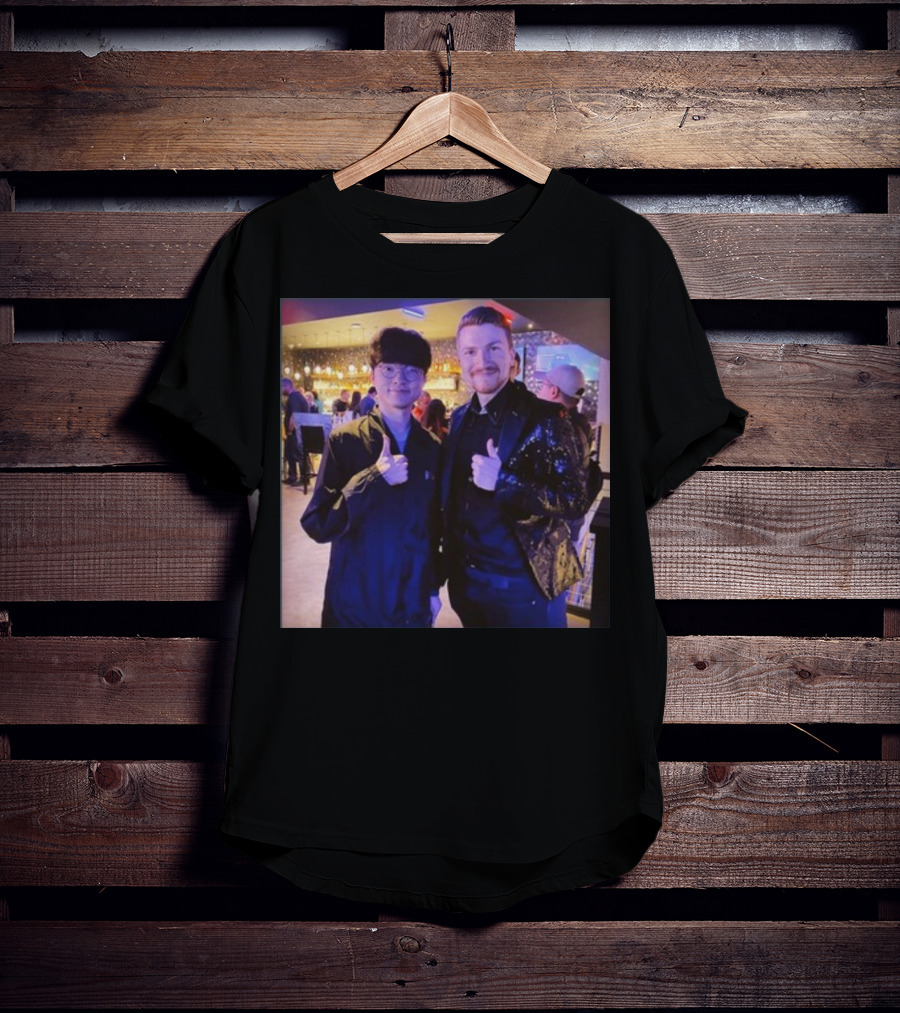 Fabian Mallant With Faker Thumbs Up Photo T-Shirt