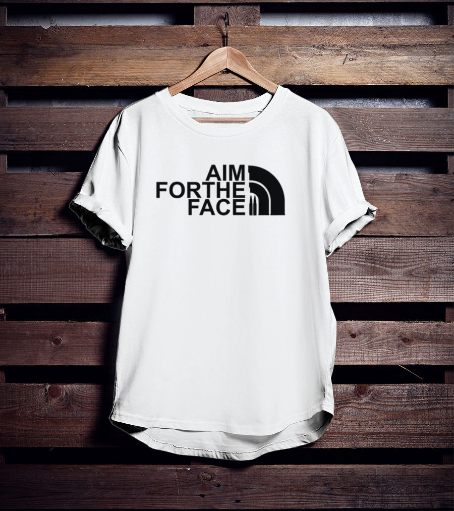 Mid Night Platoon Aim For The Face Bullet Inspired Arch T-Shirt