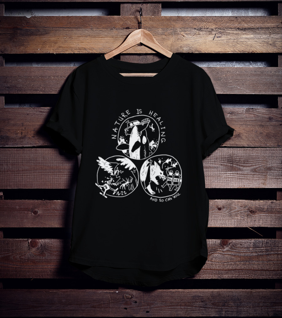 Nature Is Healing With Surreal Animal Revival And Chaos T-Shirt