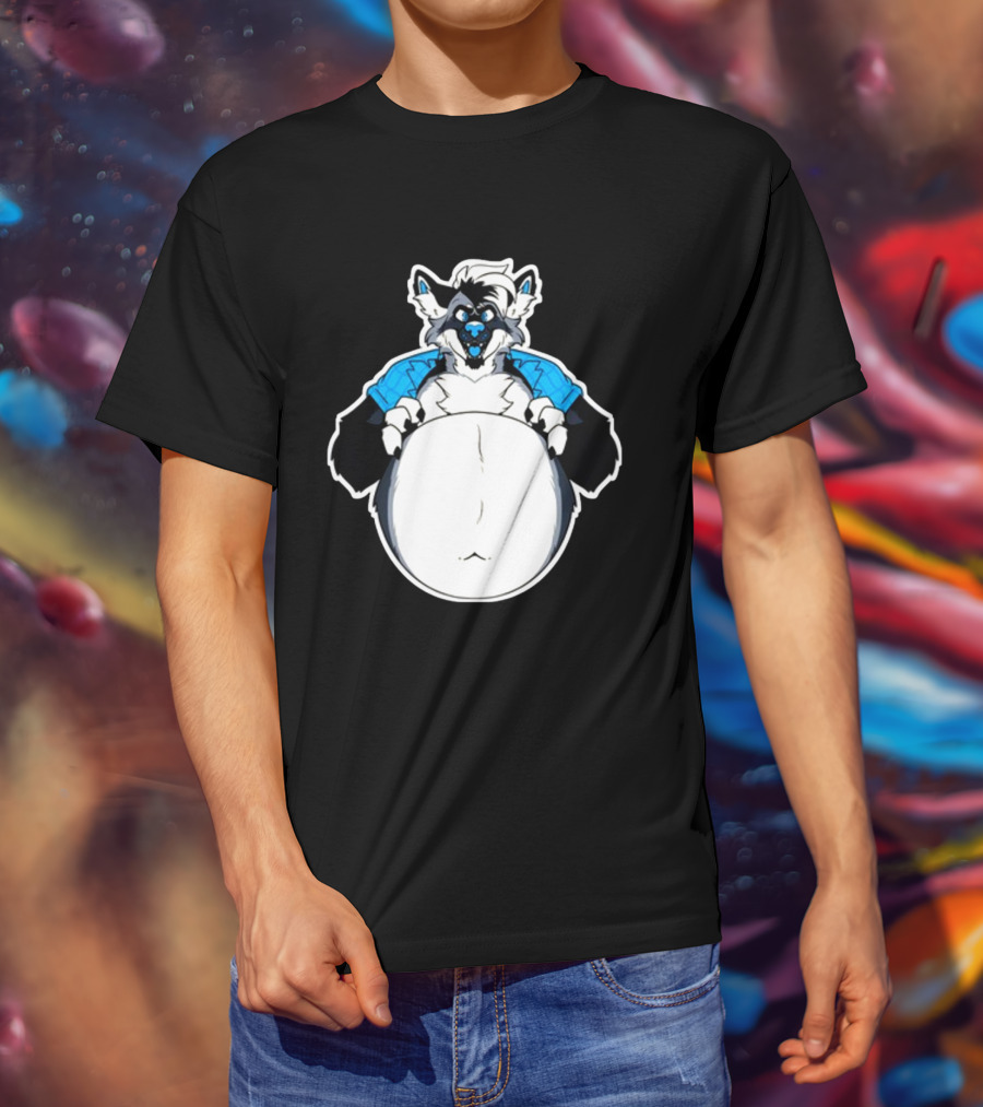 Sloshdog Jax's Cool Wolf Character T-Shirt