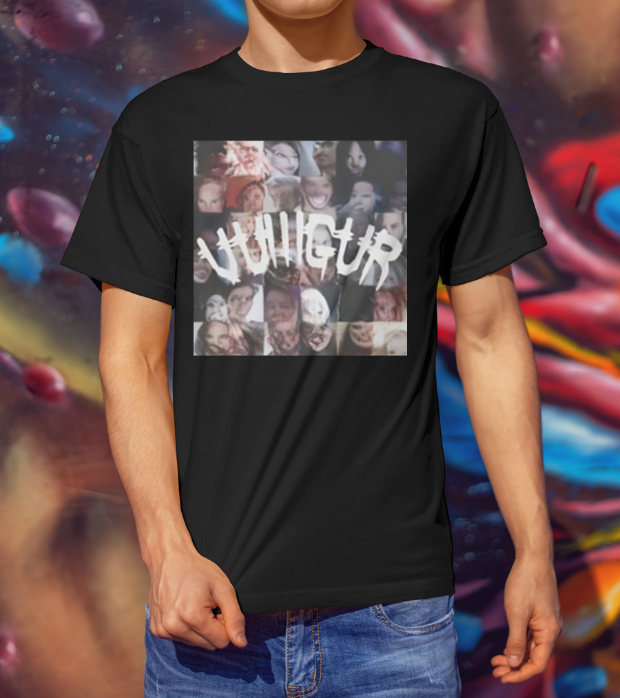 Vulllgur Collage Ritual Faces T-Shirt