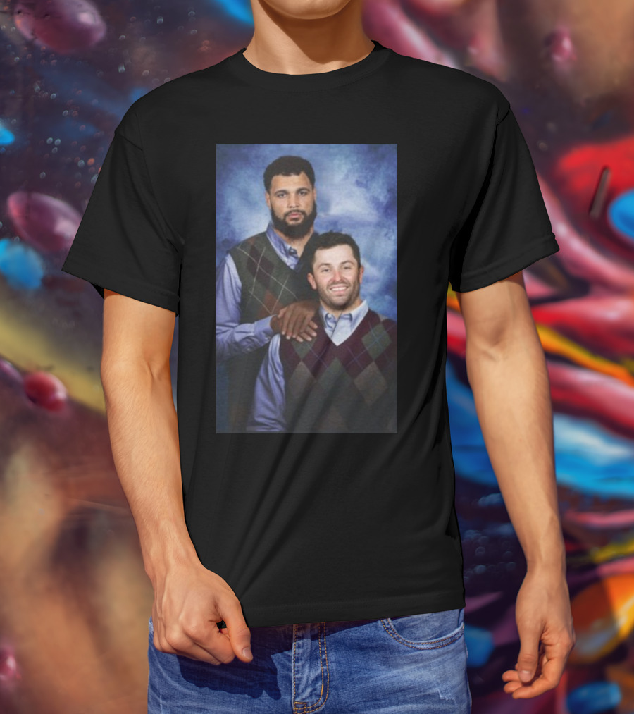 Baker Mayfield And Mike Evans Brothers Family Portrait Sweater Image T-Shirt