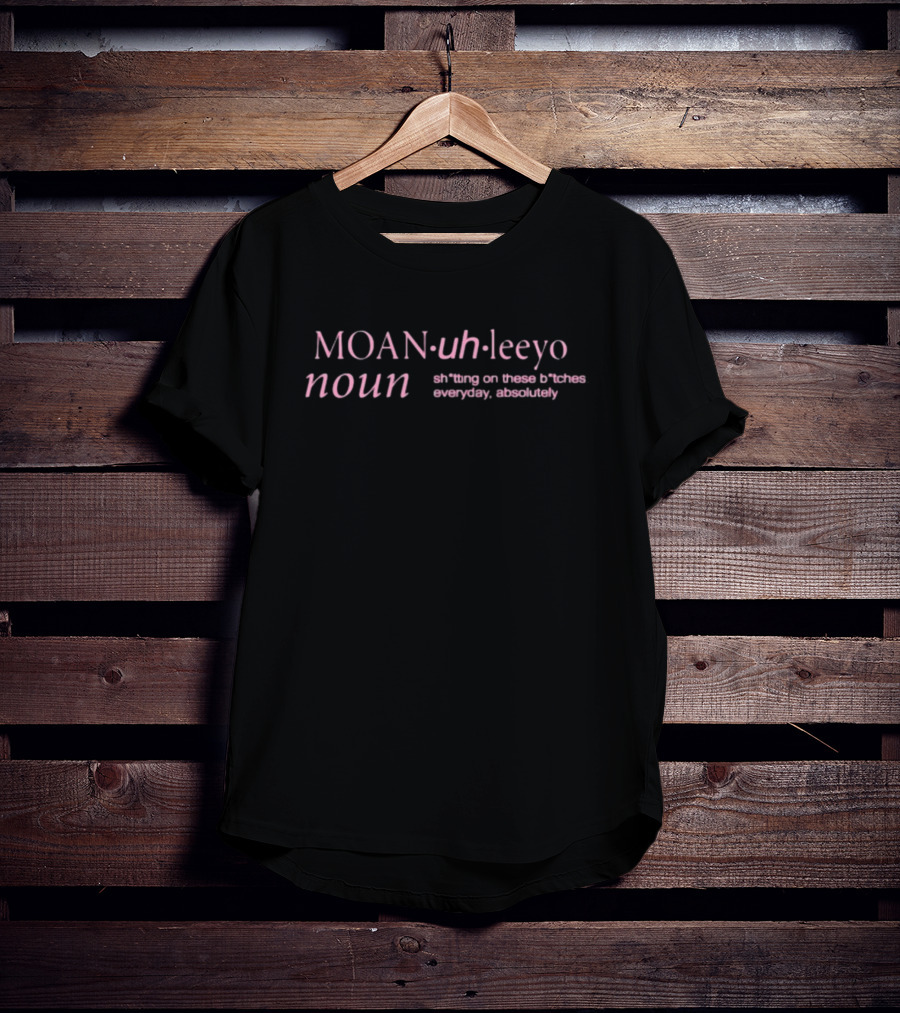 MOAN Uh Leeyo Noun Definition Everyday Absolutely T-Shirt