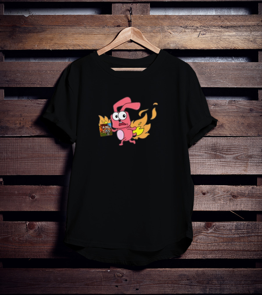 Idgafos Fired-Up Dillon Francis Rabbit Cartoon T-Shirt