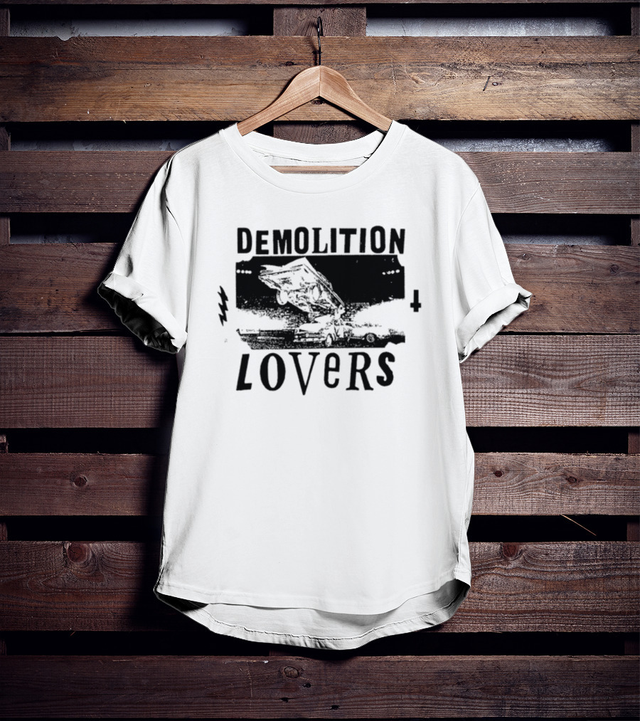 Catchinglizards Demolition Lovers Car Crash Scene T-Shirt