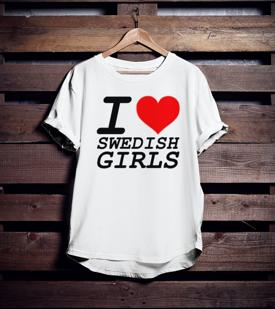Pippin I Heart Swedish Girls T-Shirt