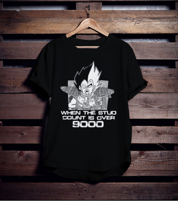 When The Stud Count Is Over 9000 Vegeta Meme T-Shirt