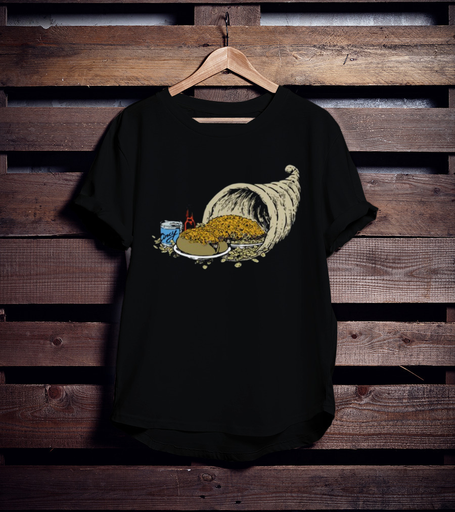 Cincy S Cincy Copia Cornucopia Chili Spaghetti And Hot Sauce T-Shirt