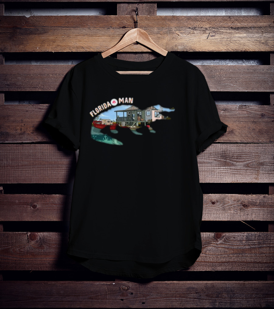 Florida Man And Gator Houseboat Adventure NFT T-Shirt