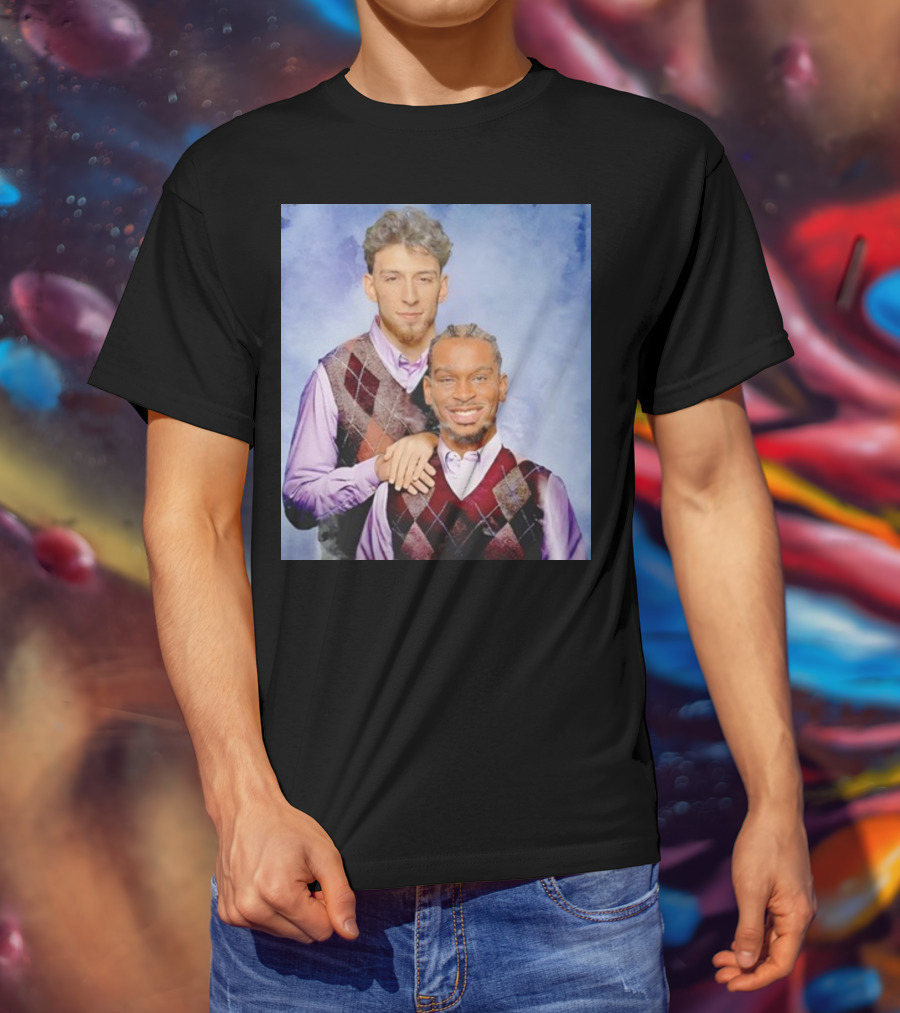 Chet Holmgren Shai Gilgeous Family Portrait Stepbrothers Sweater Look T-Shirt
