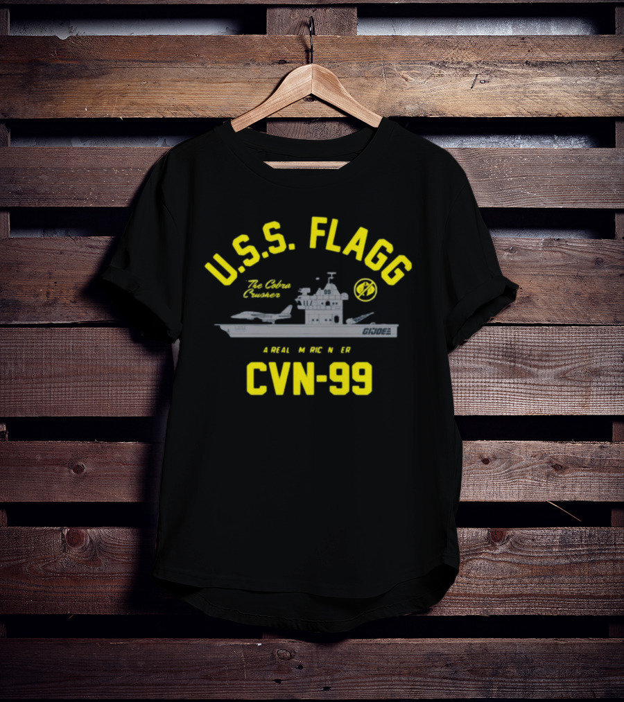 USS Flagg The Cobra Crusher CVN 99 G.I. Joe A Real American Hero T-Shirt