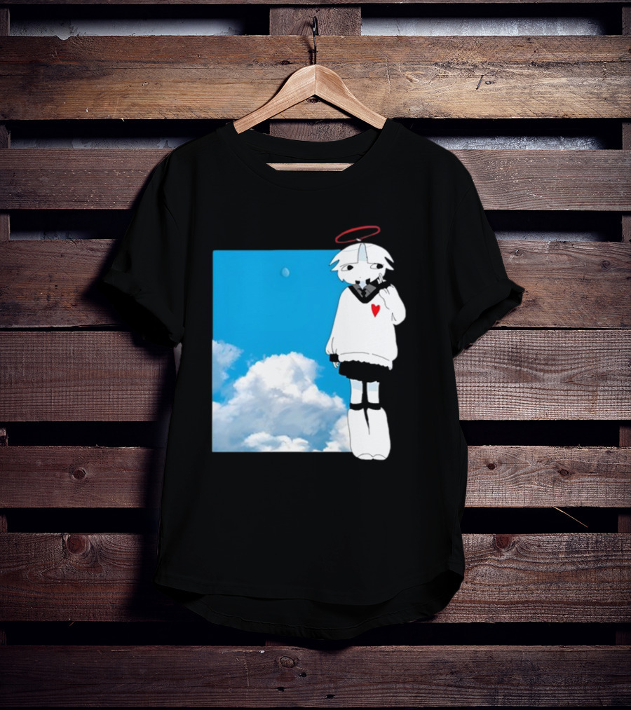 ChewChewer Loving Sky Cute Angel Halo Heart Clouds T-Shirt