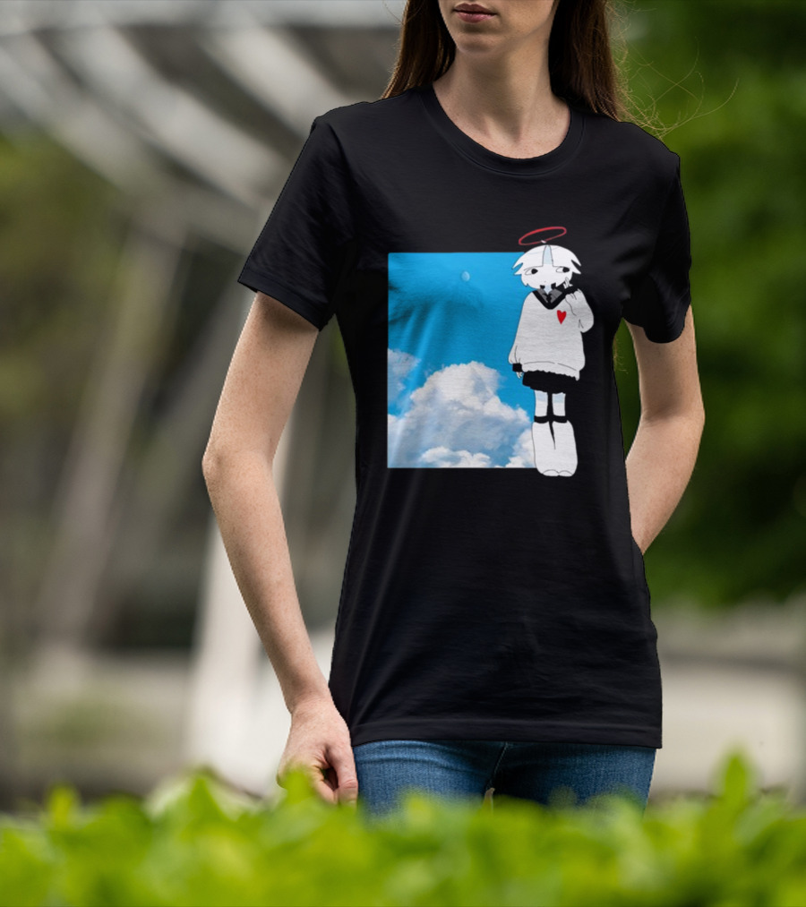 ChewChewer Loving Sky Cute Angel Halo Heart Clouds T-Shirt