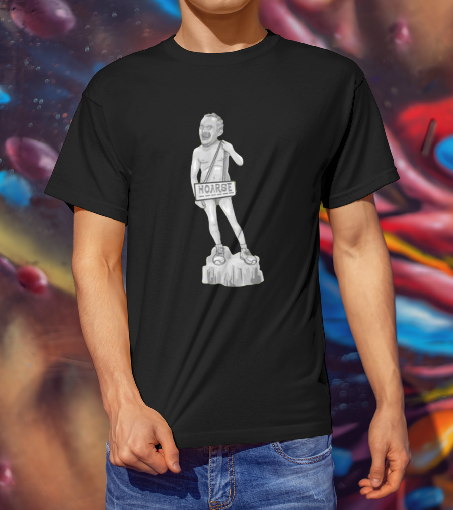 Stu Hoarse Stone Sculpture Statue T-Shirt